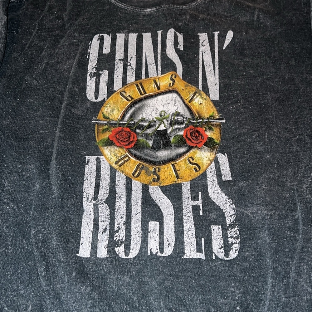 Guns N’ Roses Distressed Crewneck Sweatshirt - Charcoal - Size Large - Picture 2 of 4